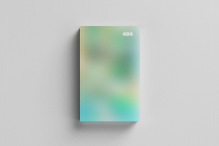 Mockup of 404 book cover